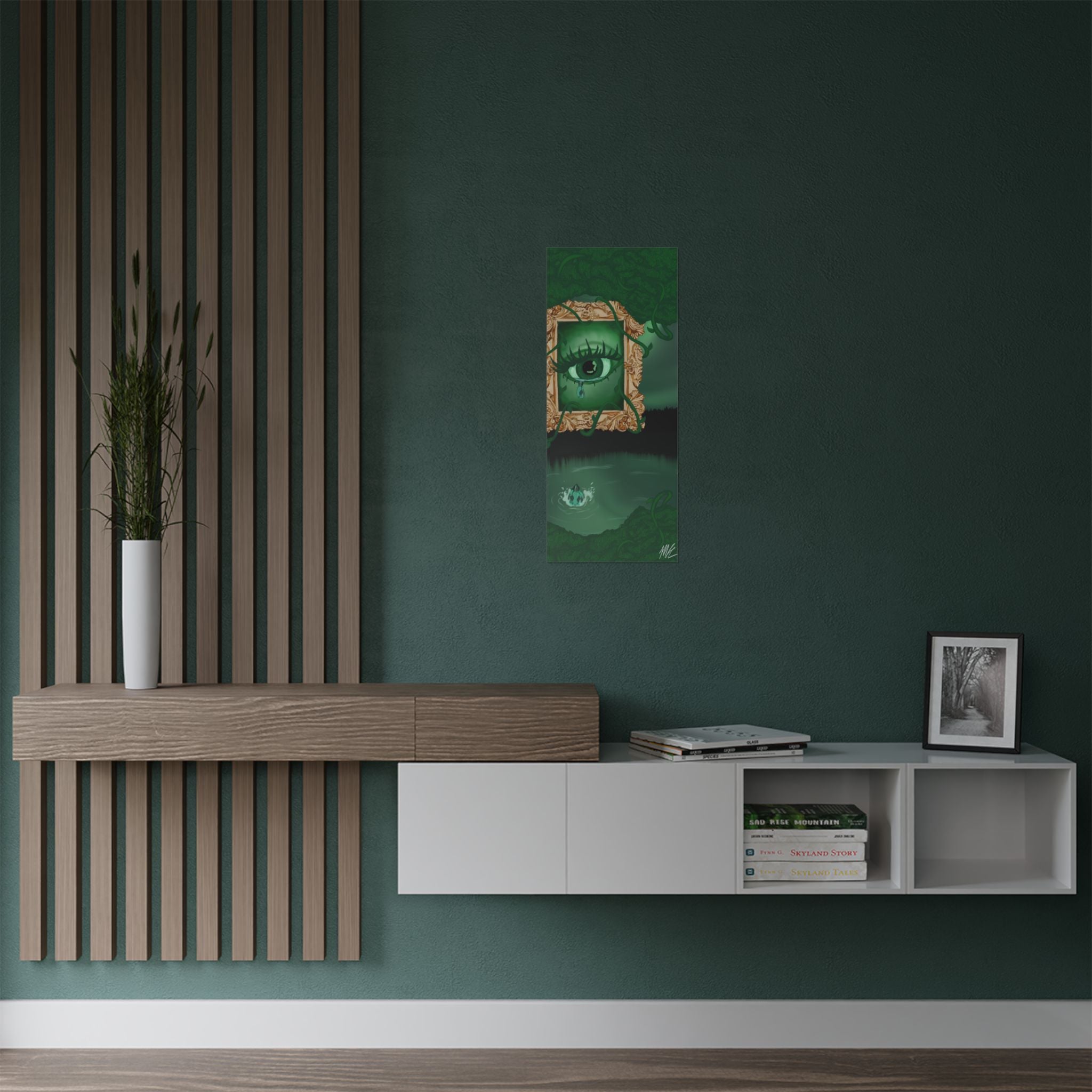 Enchanted Jade Eye Poster Print - Created By Original Artist