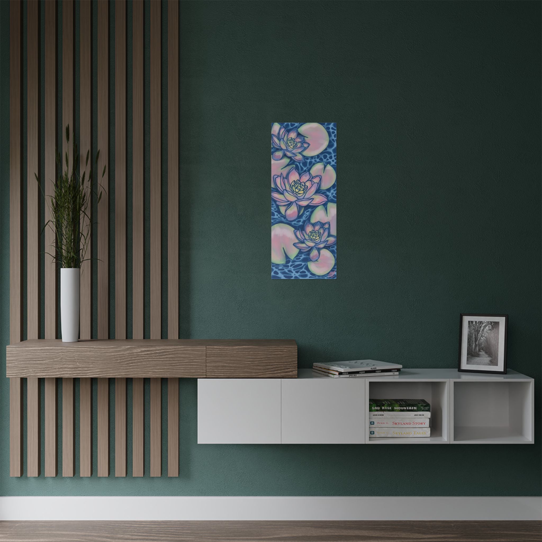 Pastel Lotus Waterlily Poster Print — Created By Original Artist